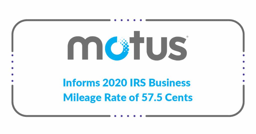 2020 IRS Business Mileage Rate