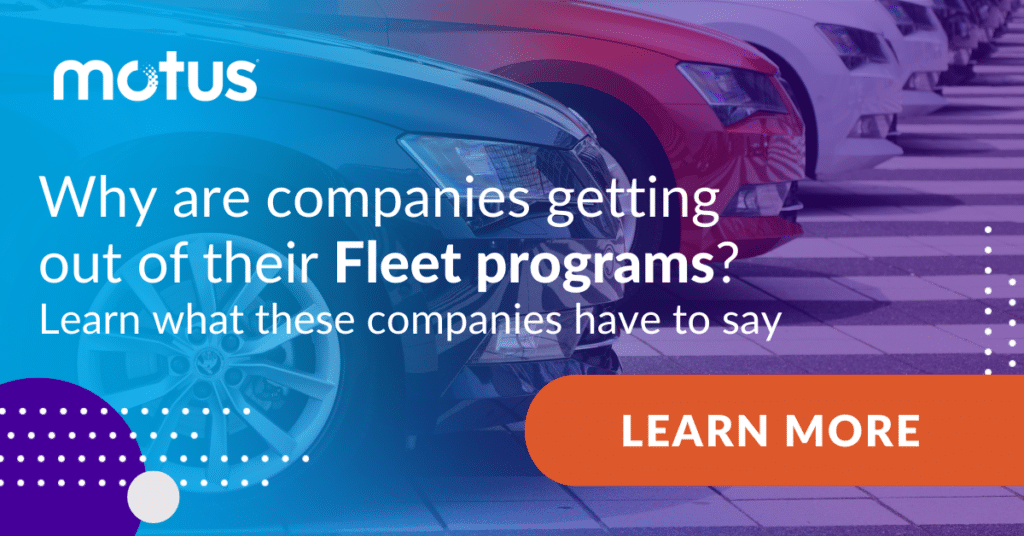 Graphic saying "Why are companies getting out of their fleet programs? Learn what these companies have to say."